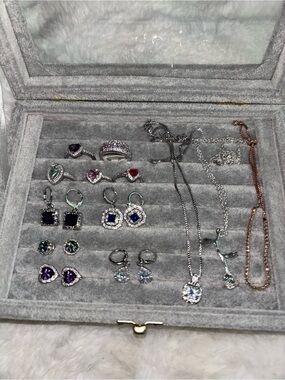 Jewelry Bundle Lot Rings Earrings Necklace bracelet s925 10kt stamped